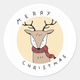 メリークリスマストリスタッカー ラウンドシール