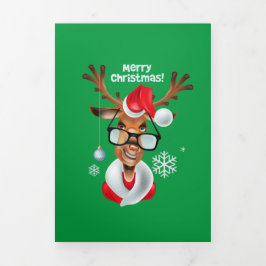 メリークリスマストリノ 三つ折りクリスマスカード
