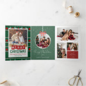 メリークリスマストリフォールドレターフォールド招待状 三つ折り招待状 (内部)