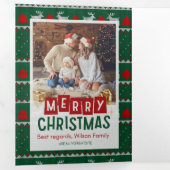 メリークリスマストリフォールドレターフォールド招待状 三つ折り招待状 (内部最初)