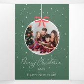 メリークリスマストリフォールドレターフォールド招待状 三つ折り招待状 (内部中)