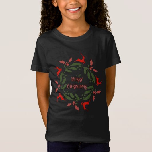 メリークリスマストリ Tシャツ (正面)