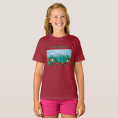 メリークリスマストレインとスコティドッグ Tシャツ (正面フル)