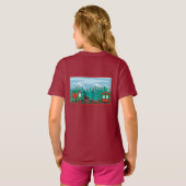 メリークリスマストレインとスコティドッグ Tシャツ (裏面フル)