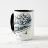 メリークリスマストレインコーヒーマグカップ マグカップ (正面左)