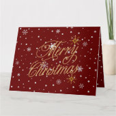 メリークリスマストレンディーホリデイ カード (正面)