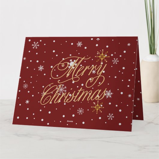 メリークリスマストレンディーホリデイ カード (裏面)