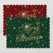 メリークリスマストレンディーホリデイ シーズンカード (正面/裏面)