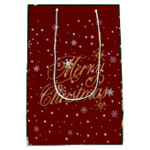 メリークリスマストレンディーホリデイ ミディアムペーパーバッグ (裏面)