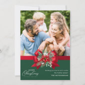 メリークリスマストレンディーワンフォトホリデーカード シーズンカード (正面)