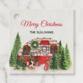 メリークリスマストレーラーキャンパーシ素朴ーン フェイバータグ (正面)