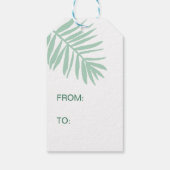 メリークリスマストロピカルクリスマススイカの贈り物ラベル ギフトタグ (裏面)