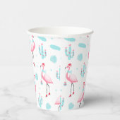 メリークリスマストロピカルビーチフラミンゴ 紙コップ (右)