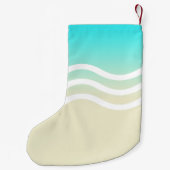 メリークリスマストロピカルフィッシュビーチウェーブサンダル スモールクリスマスストッキング (裏面)