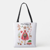 メリークリスマストートバッグ トートバッグ (裏面)