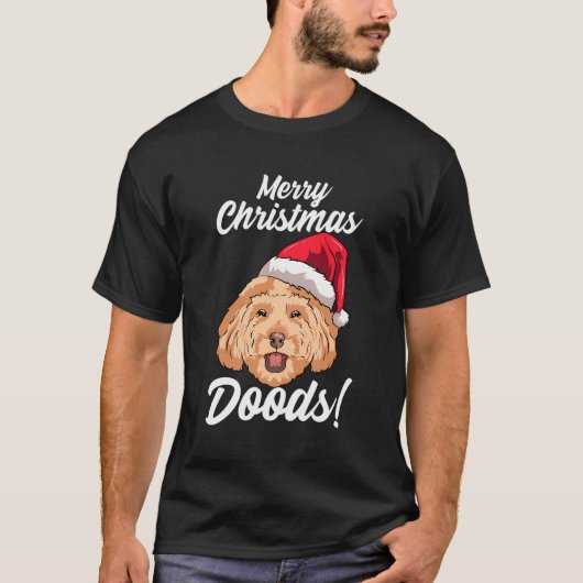 メリークリスマスドおもしろいオッドゴールデンドルママパパD Tシャツ (正面)