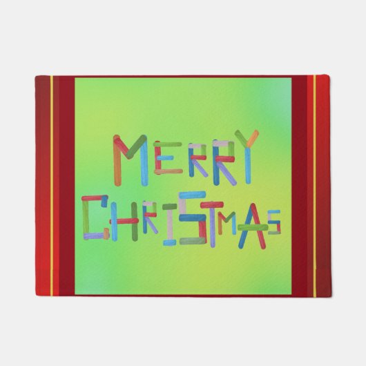 メリークリスマスドアマット ドアマット (正面)