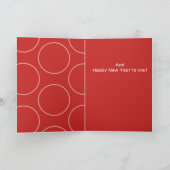 メリークリスマスドアリースグリーティングカード シーズンカード (内部)