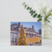 メリークリスマスドイツからBundestag建物 シーズンポストカード (スタンド正面)