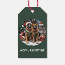 メリークリスマスドイツの羊飼い犬