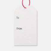 メリークリスマスドイツの羊飼い犬 ギフトタグ (裏面)