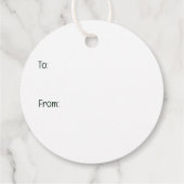 メリークリスマスドイツの羊飼い犬 フェイバータグ (裏面)