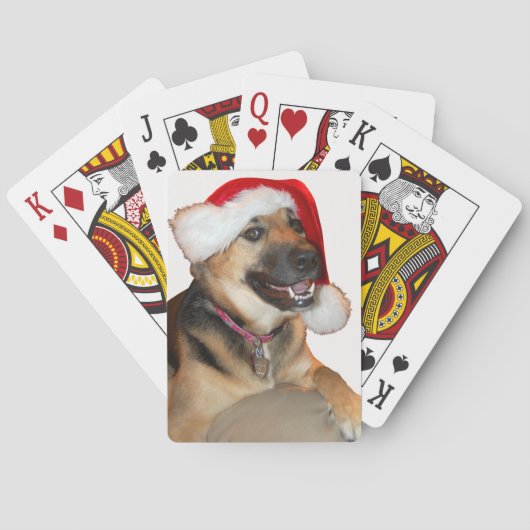 メリークリスマスドイツの羊飼い トランプ (裏面)
