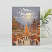 メリークリスマスドイツ市場グリーティングキッチュ シーズンカード (スタンド正面)
