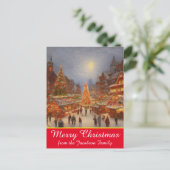 メリークリスマスドイツ市場グリーティングキッチュ シーズンポストカード (スタンド正面)