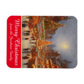 メリークリスマスドイツ市場グリーティングキッチュ マグネット (横)