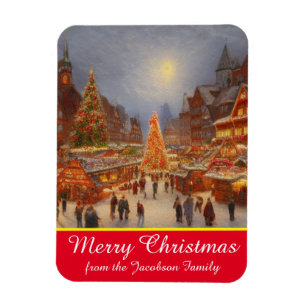メリークリスマスドイツ市場グリーティングキッチュ マグネット