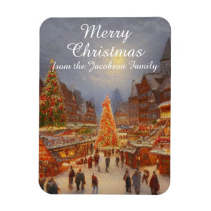 メリークリスマスドイツ市場グリーティングキッチュ マグネット