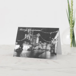 メリークリスマスドイツ黒白1950s写真 シーズンカード