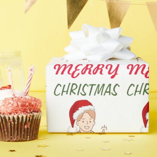 メリークリスマスドクター感謝ホリデーデザイン ラッピングペーパー (誕生日パーティー)