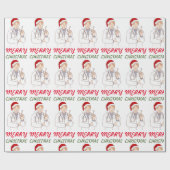 メリークリスマスドクター感謝ホリデーデザイン ラッピングペーパー (フラット)