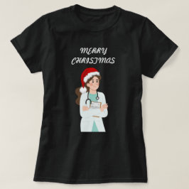 メリークリスマスドクター感謝ホリデーデザイン Tシャツ