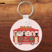 メリークリスマスドッグズホリデートロリー キーホルダー (裏面)