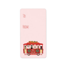 メリークリスマスドッグズホリデートロリー ラベル