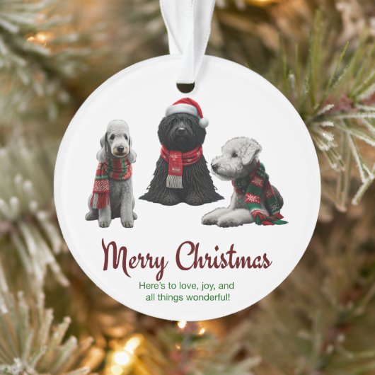 メリークリスマスドッグ オーナメント (ツリー)