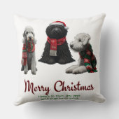 メリークリスマスドッグ クッション (裏面)