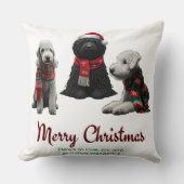 メリークリスマスドッグ クッション (正面)