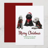 メリークリスマスドッグ シーズンカード (正面/裏面)