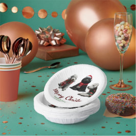 メリークリスマスドッグ ペーパーボウル