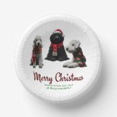 メリークリスマスドッグ ペーパーボウル (正面)