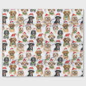 メリークリスマスドッグ ラッピングペーパー (フラット)