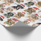 メリークリスマスドッグ ラッピングペーパー (角)