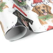 メリークリスマスドッグ ラッピングペーパー (ロールコーナー)