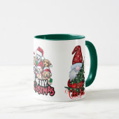 「メリークリスマスドッグ&小妖精や小人マグ」 マグカップ (正面右)