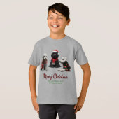 メリークリスマスドッグ Tシャツ (正面フル)