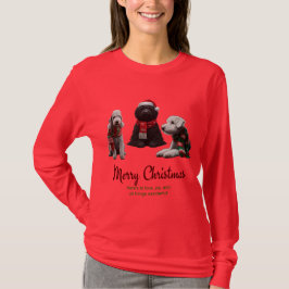 メリークリスマスドッグ Tシャツ